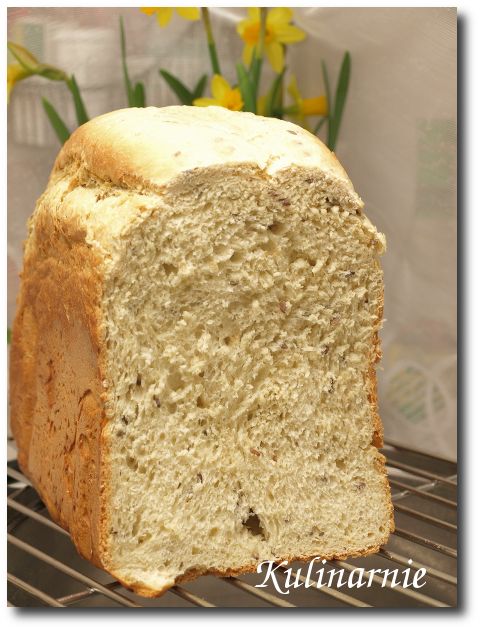 Chleb pszenny z dodatkiem siemienia lnianego (z automatu)